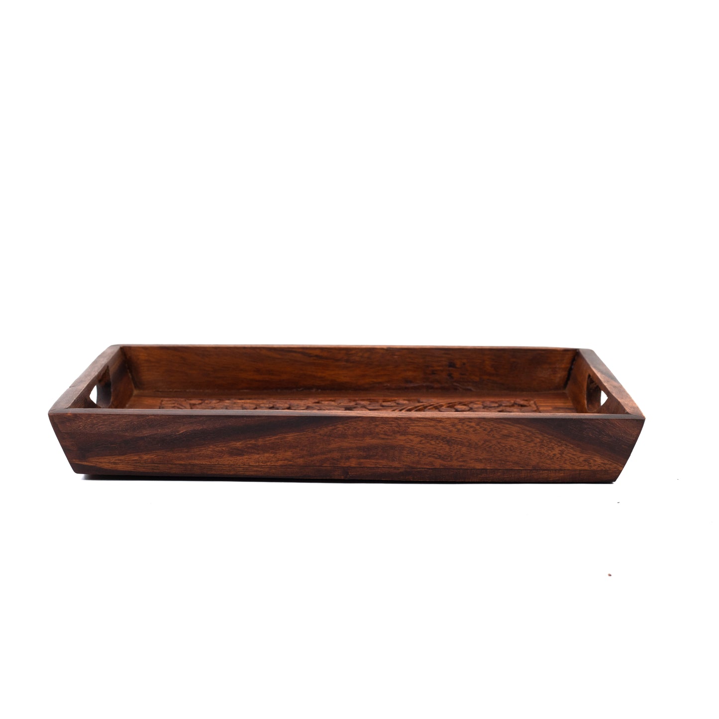 3-Piece Rectangular Wooden Serving Tray Set