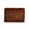 3-Piece Rectangular Wooden Serving Tray Set