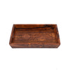 3-Piece Rectangular Wooden Serving Tray Set