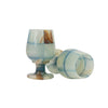 Onyx Marble glass (set of 6 pcs)