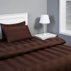 Cozy Chocolate Brown Cotton King Size Duvet Cover