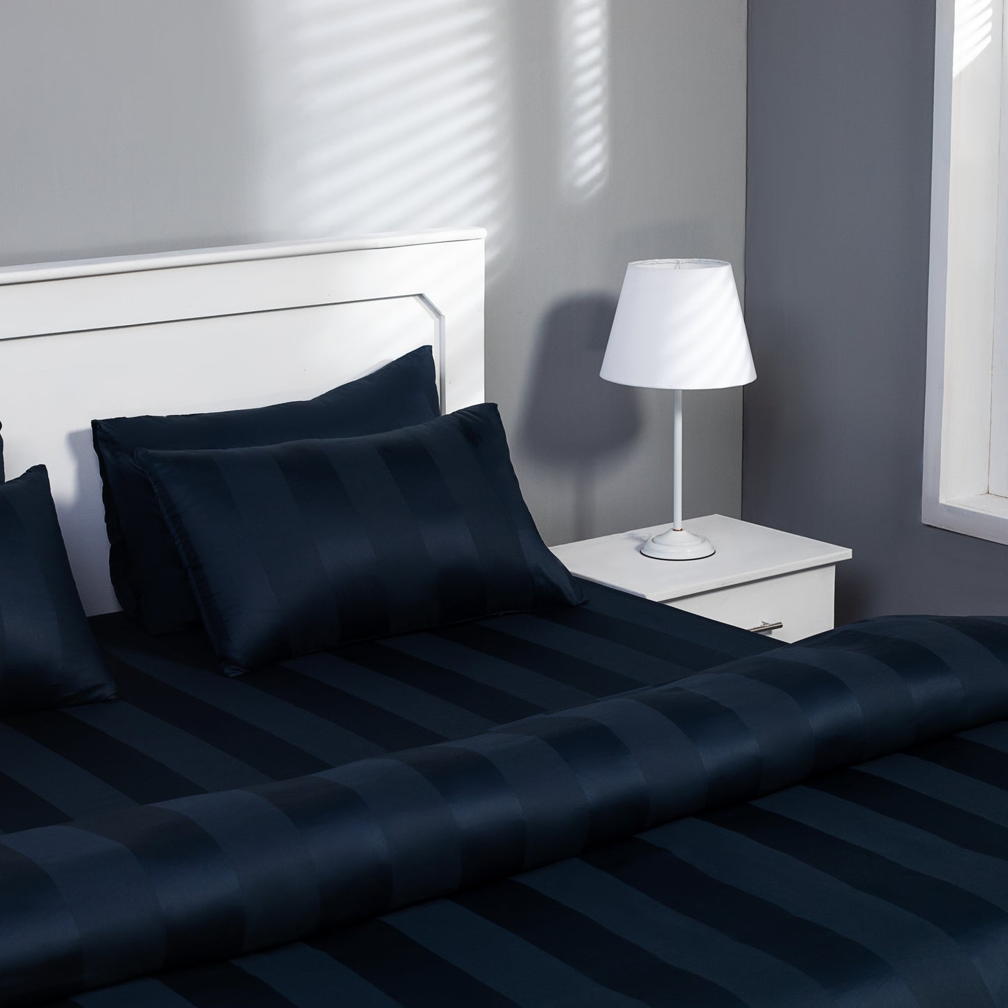 Classic Navy Blue Duvet Cover