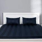 Breathable Dark Blue Sheet Set - Handmade Stories