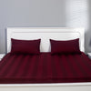 Premium Quality Bed Sheet With Flat Sheet (Maroon) - Handmade Stories