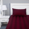 Wine Red Fitted Sheet and Pillowcase Set - Handmade Stories