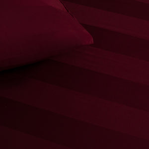 Premium Quality Bed Sheet With Flat Sheet (Maroon) - Handmade Stories