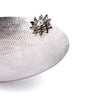 Silver Lotus Salad Bowl | Elegant Serving Bowl | Home Decor