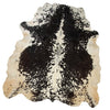 Handcrafted Exotic Tricolor Cowhide Floor Covering