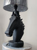 Royal Black Horse Table Lamp