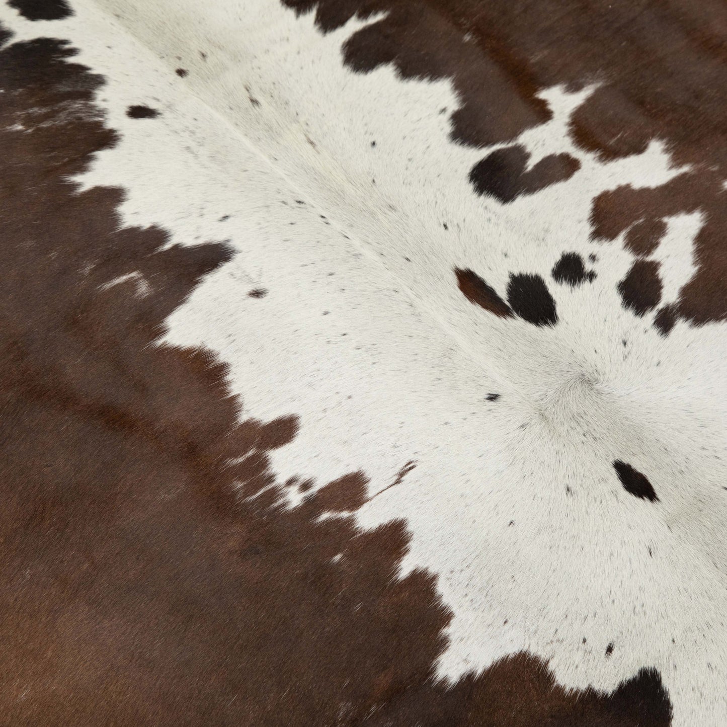 Brown & White Exotic Cowhide Rug