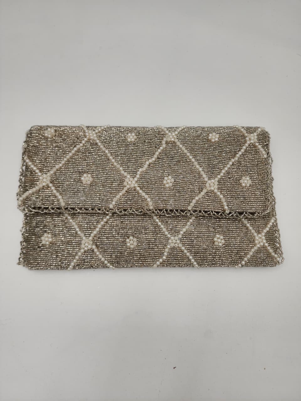 Handmade Beaded Clutch with string (Design-9)