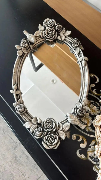 Antique White Finish Mirror Trays Design-6