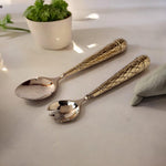 Salad Spoon Set- flat spoon - Handmade Stories