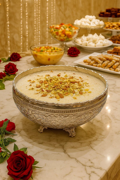 Floral Engraved Brass Bowl