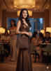 Bronze Beaded Women Handbag