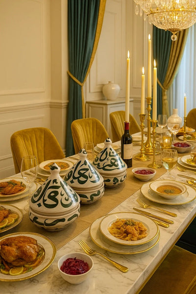 Hand-Painted Tagine serving Pots (Set of 3)