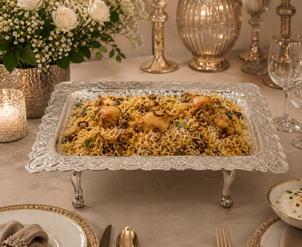 Hand Crafted Hammered Brass Serving Platter