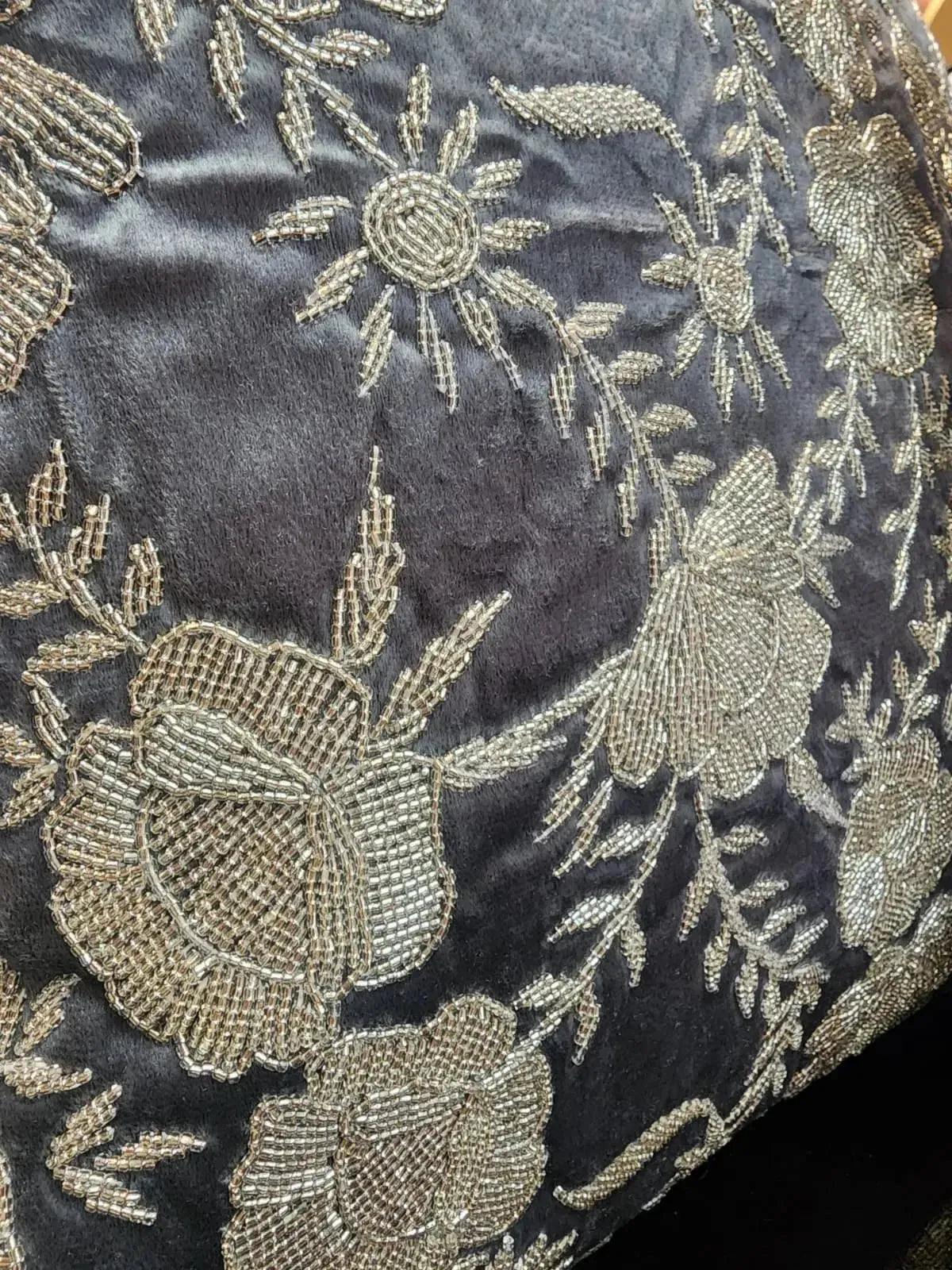 Handmade Cushion Cover (Grey) Handmade Stories