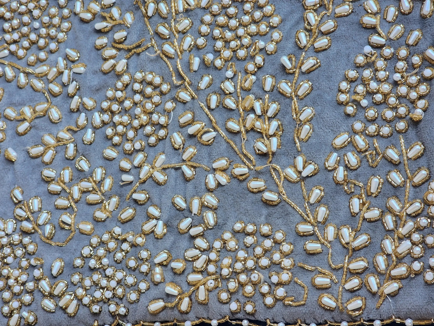 Handmade beaded Cushion Cover 43x43 cm Handmade Stories