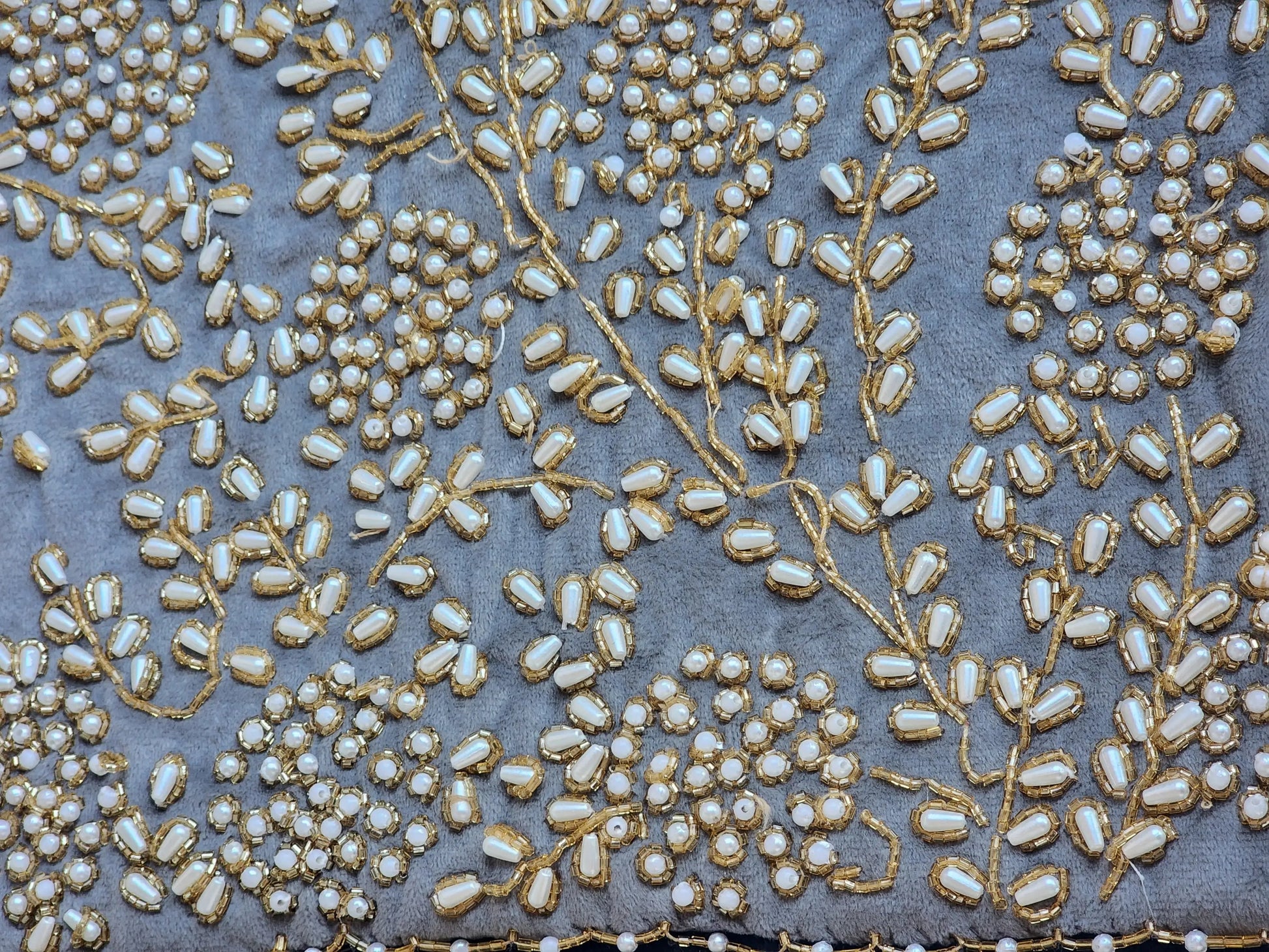 Handmade beaded Cushion Cover 43x43 cm Handmade Stories