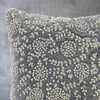 Handmade velvet Cushion Cover (Grey pearl & Silver) - Handmade Stories