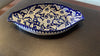 Royal Blue Handmade Ceramic Rice Platter