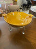 Handmade Rose Serving Platter with Stand - (Mustard)