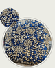 Handmade Velvet Cushion Cover (Royal blue pearl and Silver)