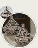 Hand-painted tagine serving pots in Clay (Set of 3)