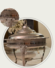 Hand - Carved Brass Food warmer/ Chafing Dish