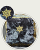 Handmade velvet Cushion Cover (Black and Silver)
