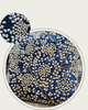 Handmade Velvet Cushion Cover (Royal blue pearl and Gold)