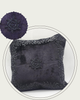 Handmade Velvet Cushion Cover (Black on Black)