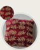 Handmade Velvet Cushion Cover (Red and Gold)