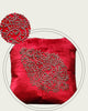 Handmade Velvet Cushion Cover (Red and Gold) Design 2