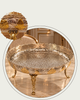 17" Royal hammered raised Brass serving platter