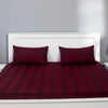 Premium Quality Bed Sheet With Flat Sheet (Maroon) - Handmade Stories