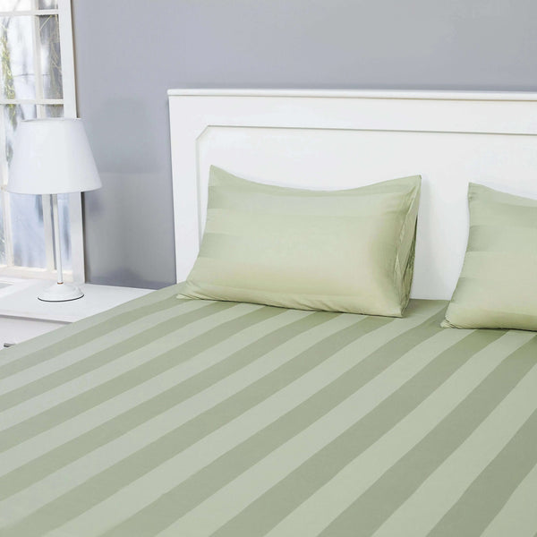 Premium Quality Bedsheet (Pistachio) - Handmade Stories