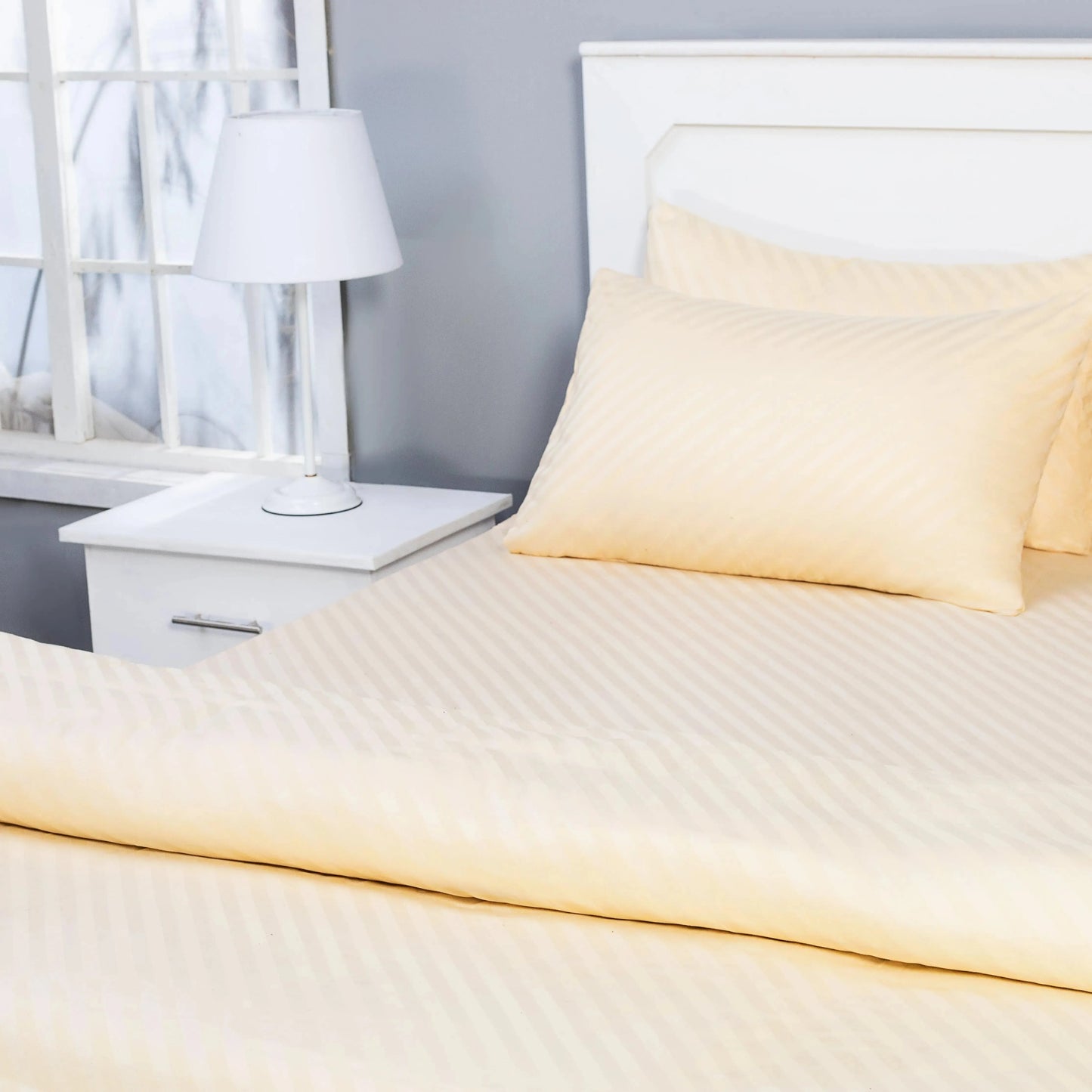 Quilt Cover Set (Cream and Gold) - Handmade Stories