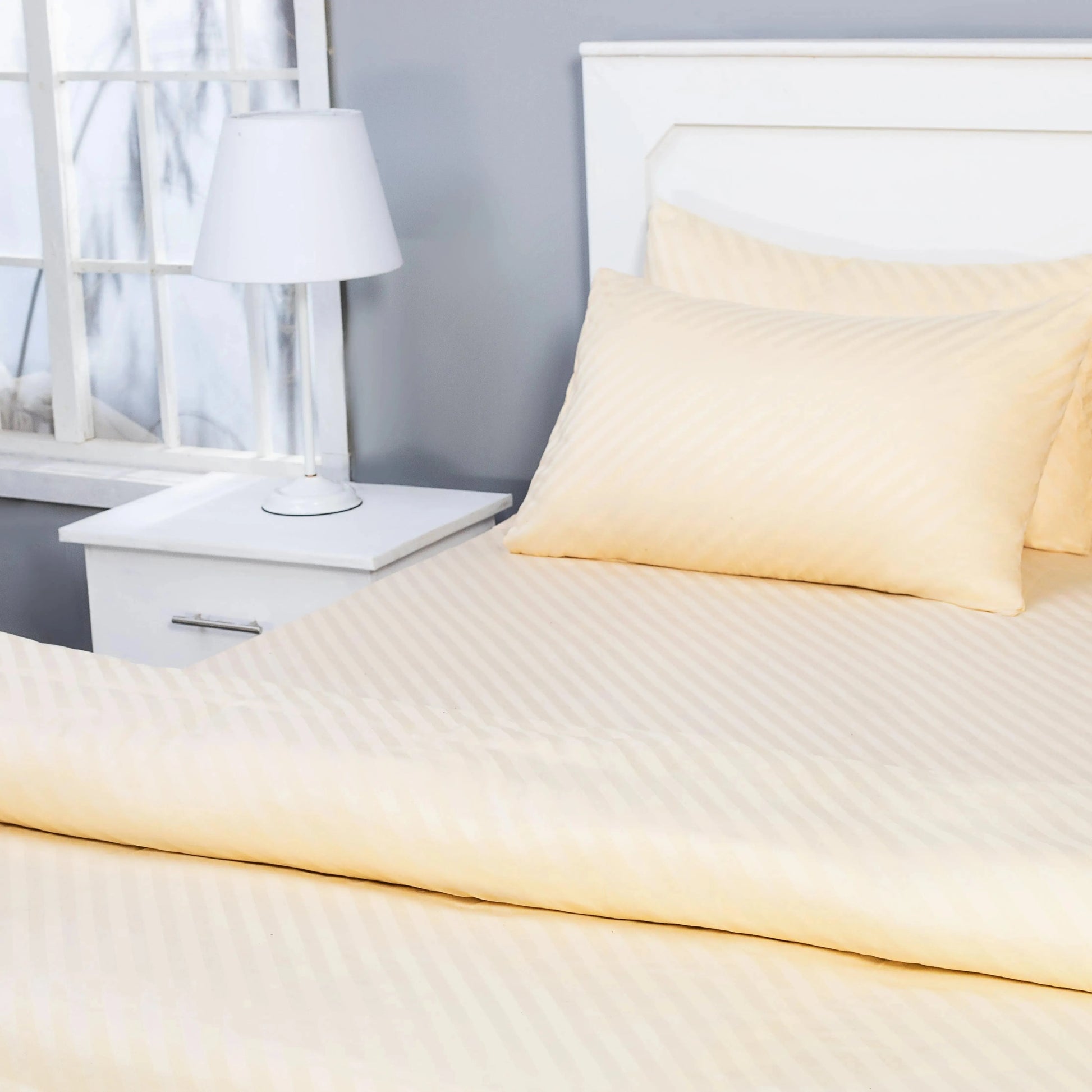 Quilt Cover Set (Cream and Gold) - Handmade Stories