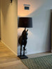 Royal Black Horse Floor Lamp