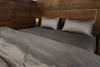 Metallic grey Duvet Cover Set