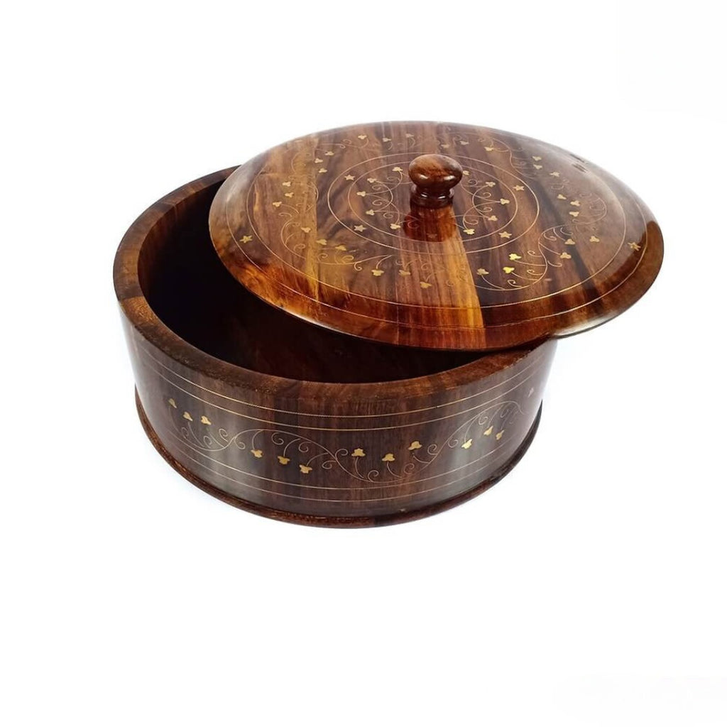 Handmade Wooden Food Warmer - Hot Pot Server