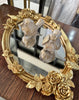 Antiqued Gold Finish Mirror Trays - Handmade Stories