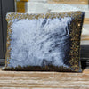 Handmade velvet Cushion Cover (Gray and Gold)