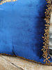 Handmade velvet Cushion Cover (Royal Electric Blue)