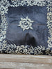 Handmade velvet Cushion Cover (Black and Silver)