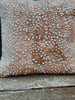 Handmade Velvet Cushion Cover (Beige pearl and silver )