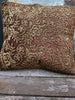 Handmade Velvet Cushion Cover (Brown and Gold )