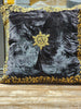 Black and Gold Handmade Cushion Cover (Traditional design)